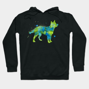 Cattle Dog Watercolor Painting 2 Hoodie